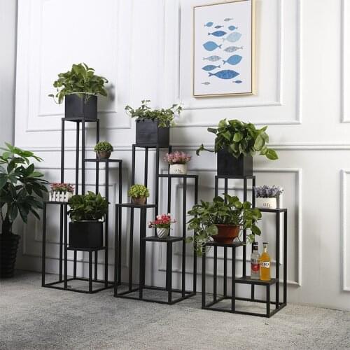 4 layers metal floor iron plant stand planter Modern fashion classic nordic metal shelf indoor plant flower rack dropshipping