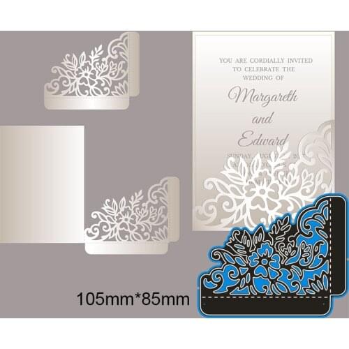 Metal Cutting Dies irregular flower frame New Scrapbook paper Decoration Embossing DIY Paper Card Craft 105*85mm