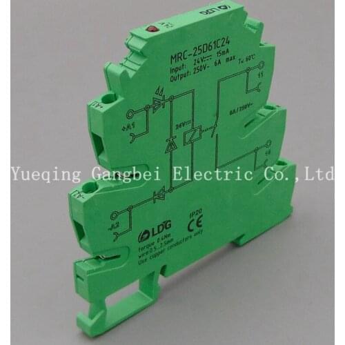 MRC-25D61C24 intermediate relay 24V DC relay board ultra-thin relay module