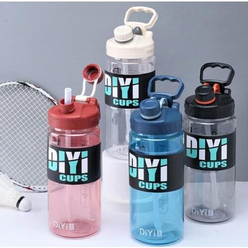 Outdoor Travel Water Bottles Portable Drinkware Plastic Whey Protein Powder Sport Shaker Bottle For With Straw Water cup
