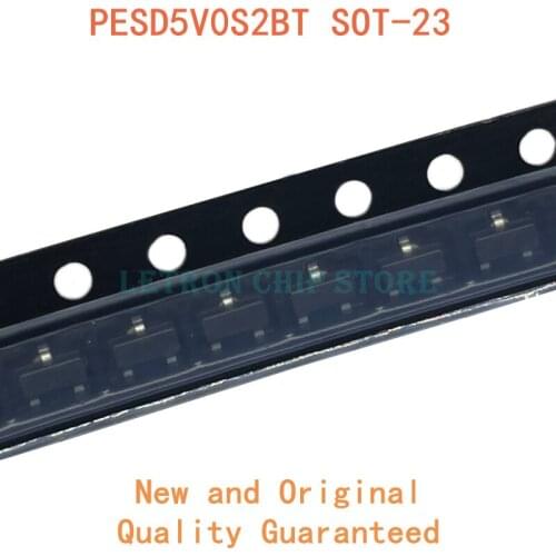 50PCS PESD5V0S2BT SOT-23 WG5 TG5 SOT23 SMD TVS Diode new and original IC Chipset