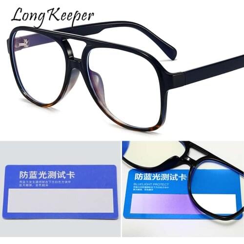 Pilot Anti Blue Light Computer Glasses Men Women Blue Light Blocking Eyewear Radiation Protection Gaming Eyeglass Frame Feminine