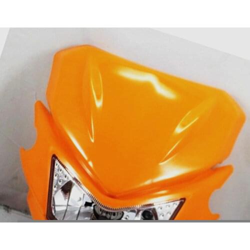 Orange 35W Dirt Bike Endure Headlight For Suzuki Yamaha GSXR YZF VT KLX Road