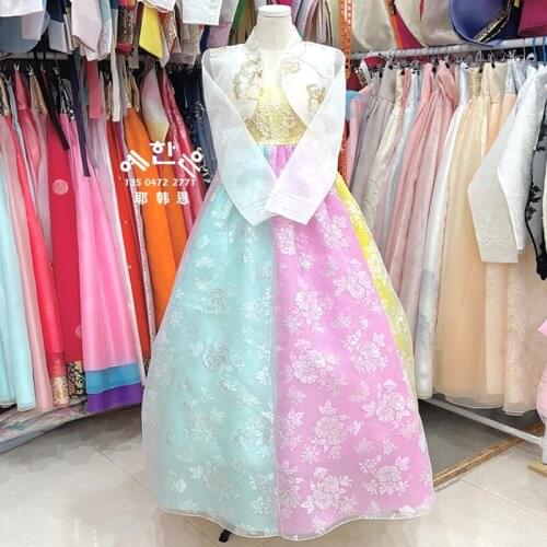 Original Hanbok with Exquisite Fabric, The Latest Improved Stage Hanbok/HE-GL1151