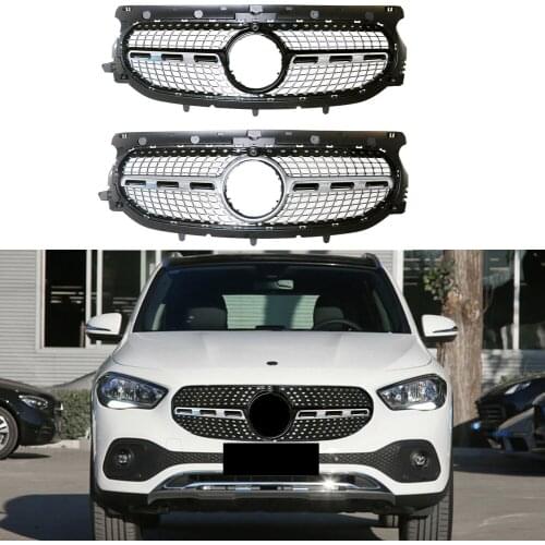 Car Front Racing Billet Bumper Grille Upper Facelift Grill For Mercedes-Benz H247 GLA Class 2021 General Version Diamond