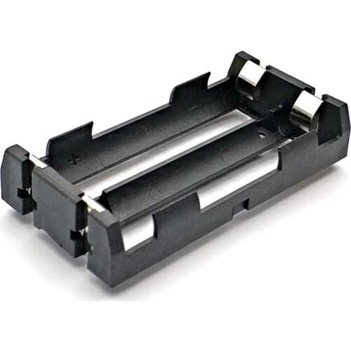 Plastic 2 x 18650 Series Batteries Holder THM with Pins 18650 Battery Storage Box Case Container TBH-18650-1C-THM