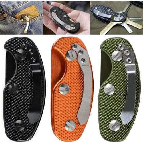 EDC Folding Keys Organizer Holder Pocket Lightweight Aluminum Key Holdear Key Bar Portable EDC Equipment Outdoor Tools