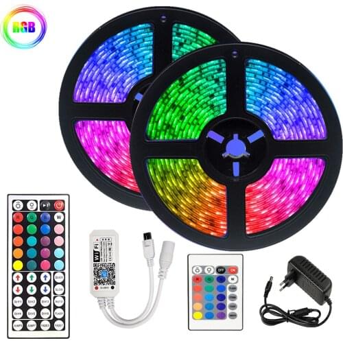 Lighting LED light with bluetooth LED RGB 5050 SMD 2835 waterproof flexible light with carbon belt diode DC12V 20M WiFi LED ligh