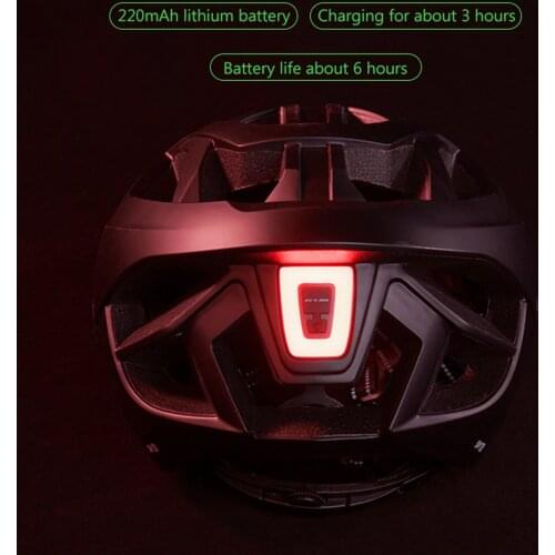 GUB Cycling Helmet Ultralight In-mold Breathable Bicycle City Cap With LED Light Nine Lighting Modes Safety Bike Helmet 57-62CM
