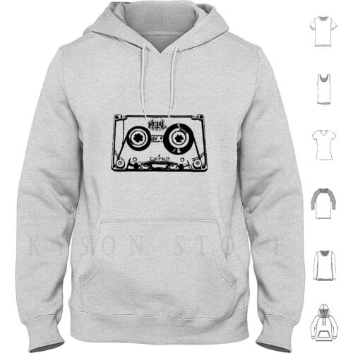 Vintage Retro Classic Metal Hoodie Long Sleeve Heavy Metal Music Hard Rock Rock And Roll Genre Dark Underground Emo