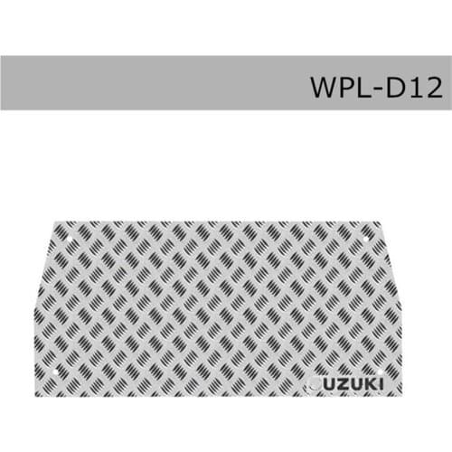 DJ RC Car Parts WPL D12 Micro Truck Upgrade Metal Anti-skid Front Anti-skid Plate on the Back AC Car Update Accessories voiture