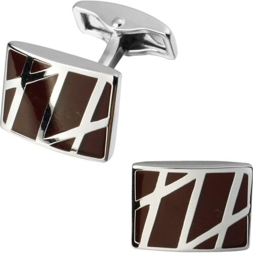 Mens shirts Cufflinks high-quality copper material Red twill Cufflinks 5 pairs of packaging for sale