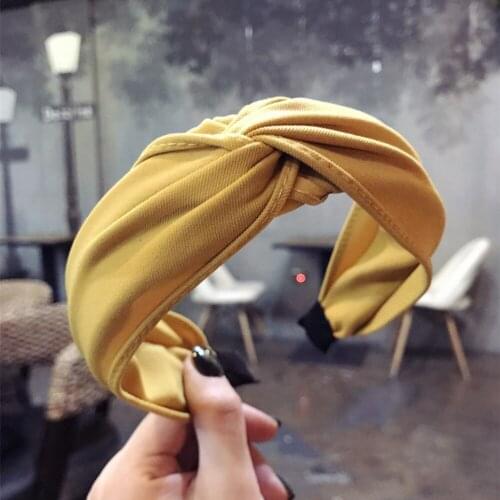 Hand Made Hair Accessories for Women Summer Knot Hairband Boho Crown Bows Turban Headband Wrap Headdress Turbante Diadema 2019