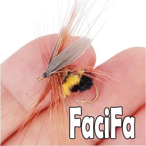 10 or 5 pcs Artificial Insect Bait Lure Bee Fly Trout Artificial Fishing Lures Outdoor Fishing Insects Baits Lure Set
