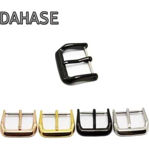 10mm 12mm 14mm 16mm 18mm 20mm 22mm Replacement Watch Band Buckle Polishing Stainless Steel Watch Clasp for Strap Repair Parts