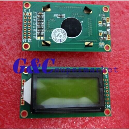 10PCS 0802 8X2 Character LCD Module Yellow Backlight NEW Accessories Electronics Breadboard Compatible Board diy electronics