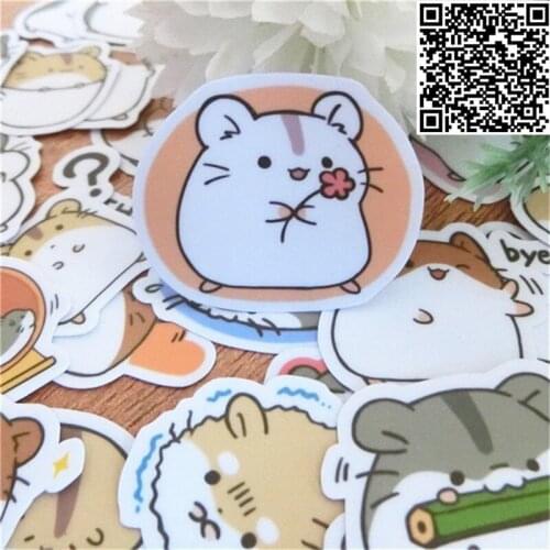 40 PCS/Lot Hamster Ham Style Mix Stickers For Kids Skateboard Laptop Luggage Motorcycle Toy JDM Waterproof DIY Sticker
