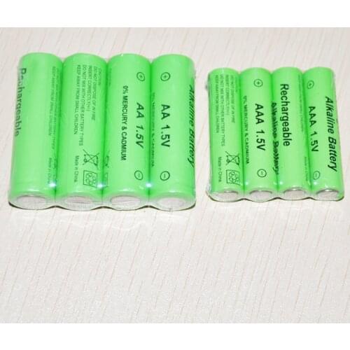 8-16PCS 1.5V AA rechargeable battery AAA alkaline cell 2000-3000mah for torch toys clock MP3 player replace Ni-Mh batteries