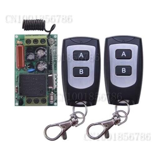 AC220V 1CH Wireless Remote Control Lighting Switch System Momenrary Toggle Latched Adjustable 315/433.92MHZ