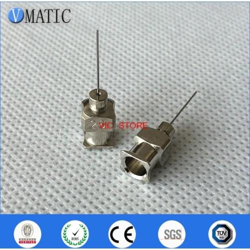Free Shipping 1/2 Inch Tip Length 28G All Metal Blunt Stainless Steel 12Pcs Glue Dispensing Syringe Needles Tips
