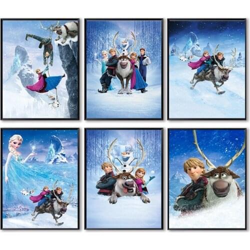 Disney FROZEN Diamond Painting Princess Anna Elsa Home Decor Diamond Mosaic Cross Stitch Kits Embroidery