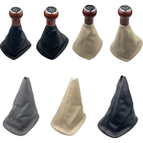 For VW Passat B5 b5.5 1997 1998 1999 2000 2001 2002 2003 2004 2005 Car-Styling 5/6 Speed Gear Shift Knob PU Leather Boot Case