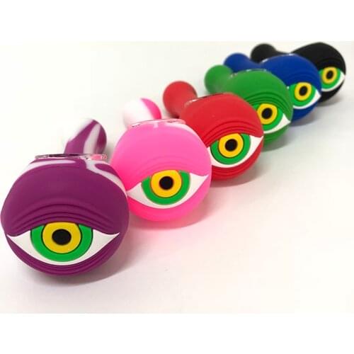 Grinder Smoking Pipes Creative Design Silicone Tobacco Cute Glass Bowl Wax Oil Jar Cat Face Stainless Steel Spoon Smoke