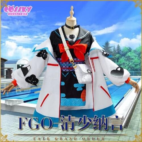 Fate/Grand Order FGO Cosplay costume women dress+coat+bag Halloween Lovely Uniform new outfit full sets free shipping