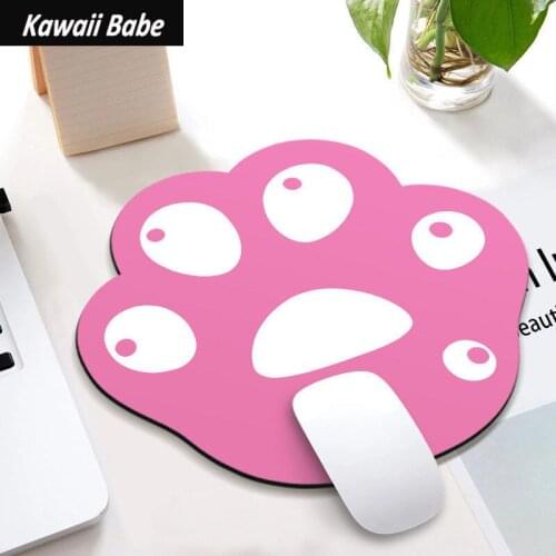 Kawaii Desk Pad Gaming Deskpad Cute Mouse Pad Cat Pow Desk Mats Office Accessories Mat for Mice Mouse Gamer