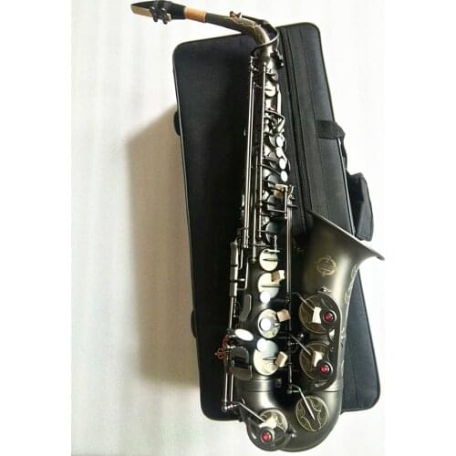 Best Quality New Alto Saxophone E-Flat Matte black Sax Alto Mouthpiece Ligature Reed Neck Musical Instrument Accessories