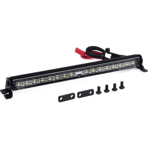 RC Car 145mm Metal LED Roof Lamp Light Bar for 1/10 RC Crawler Traxxas TRX4 SCX10 & SCX10 II 90046 90047 D90
