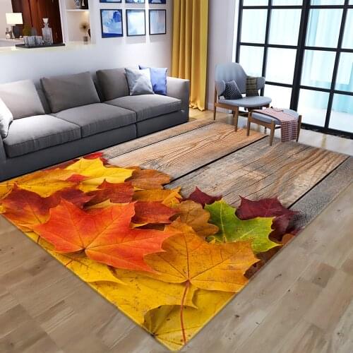 3D Wood Grain And Leaves Printed Large Carpets Living Room Washable Anti-slip Floor Mat Decor Home Hall Rug/Carpet Entrance Room