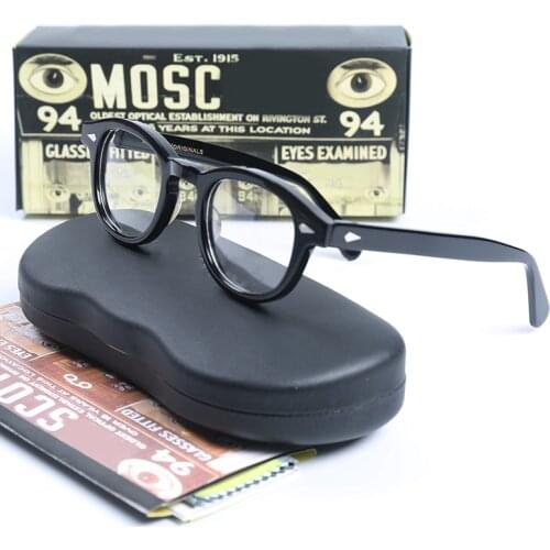 Optical Eyeglasses Frame Men Women Johnny Depp LEMTOSH Vintage Glasses Computer Acetate Spectacle Frame For Male Clear Lens