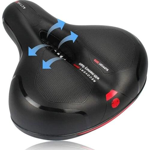 Comfortable Wide Big Bum Bike Bicycle Gel Cruiser Extra Sporty Soft Pad Saddle Seat Suitable For Any Type Of Bike 2020 Newest