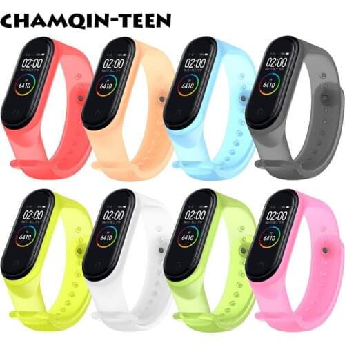 Candy Color Translucent Silicone Straps For Mi Band 6 strap Bracelet for xiaomi Mi band 5 Strap Watchband For Mi band 4 3 correa