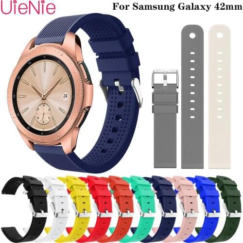 20mm Sports Silicone Band For Samsung Galaxy Watch 42MM Replacement Sports Bracelet For Huami Amazfit Bip/Amazfit 2 Smart Watch