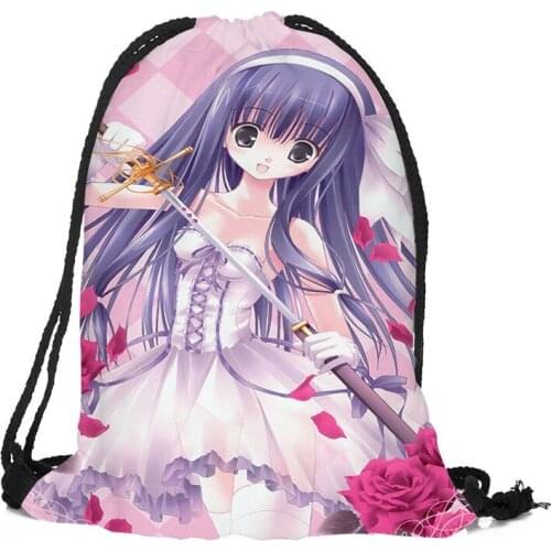 Custom Tsukiyono Chakai Backpack Drawstring Bag Travel Beach School Bag Multi-function Backpack Printing
