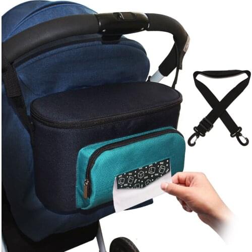 Baby Stroller Bag Diaper Nappy Storage Mummy Shoulder Bag Baby Stroller Hanging Multifunctional Bottle Cup Mummy Bag