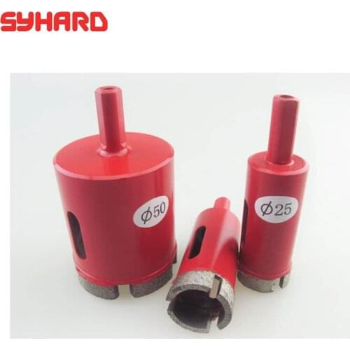 2pcs/lot Hole Puncher For Marble Granite Ceramic Tile Cobblestone Drill Bit Drilling Tools Diameter 6-65mm Length about 70/80mm