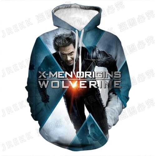 Men Women Children Cool X-Men Wolverine Hoodies 3D Print Sweatshirts Boy Girl Kids Pullover Streetwear Casual Clothing