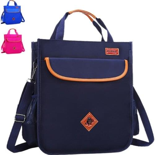 NEW Waterproof Tutoring Bag Elementary School Students Grade 3-5 Schoolbag Tutorials Bags children Reflective Safe Messenger bag