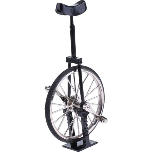 1/10 Unicycle Bike Kids Pretend Play Toy Collection Desktop Ornament