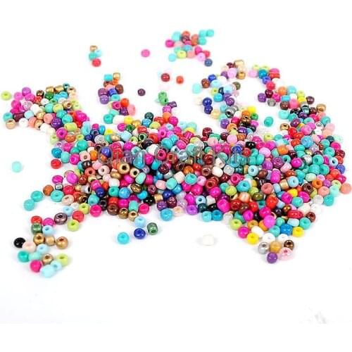 12000pcs Vintage Glass Micro Seed Beads 2mm-4mm mixed sizes and colors