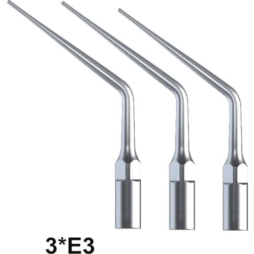 3Pcs E3 Dental Tools Endo Tip For EMS and Woodpecker Ultrasonic Scaler Use To Intenerate the Filling Lateral Condenstation