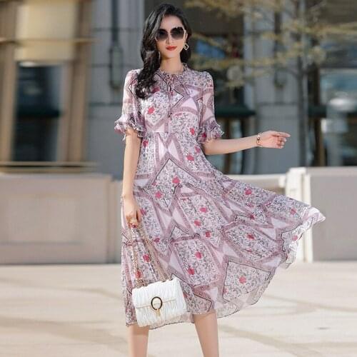 Inmina 2021 new spring womens dress romantic light luxury foreign style show thin large silk French dress spring