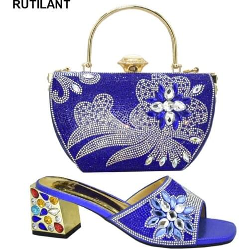 African Shoes and Bag Set Italian Sets Italian Shoes with Matching Bags for Royal Wedding Party Shoes and Bags To Match Wedding