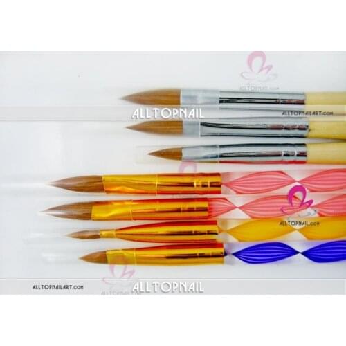 Acrylic brush kolinsky NAIL art brush 4#, 8#,10# and12# Size available - Free shipping 30pcs/lot