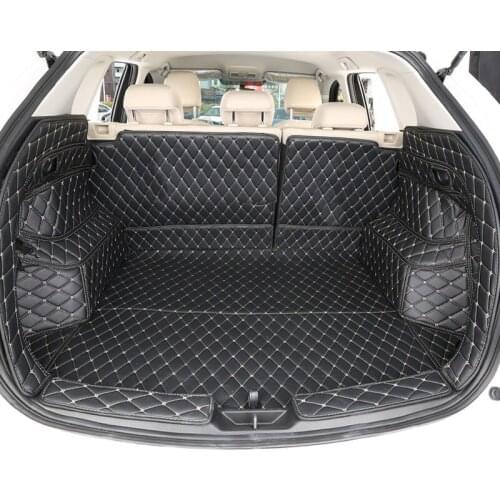 Car trunk mat for mazda cx-5 cx5 2019 2020 leather car trunk mat cargo liner waterproof durable boot accessories