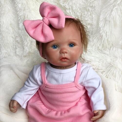 Boneca reborn realista doll 35cm girl playmate silicone reborn baby dolls soft real touch newborn dolls gift
