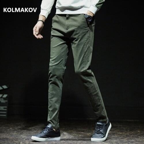 2019 Mens Casual trousers elasticity Mens Office Pants for Men Slim Fit Formal Stretch Long Trousers Men Straight Pants 28-38